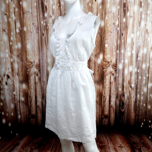 BeBop Dresses & Skirts - PINAFORE COTTAGE CORE RUFFLE FRONT SUN DRESS